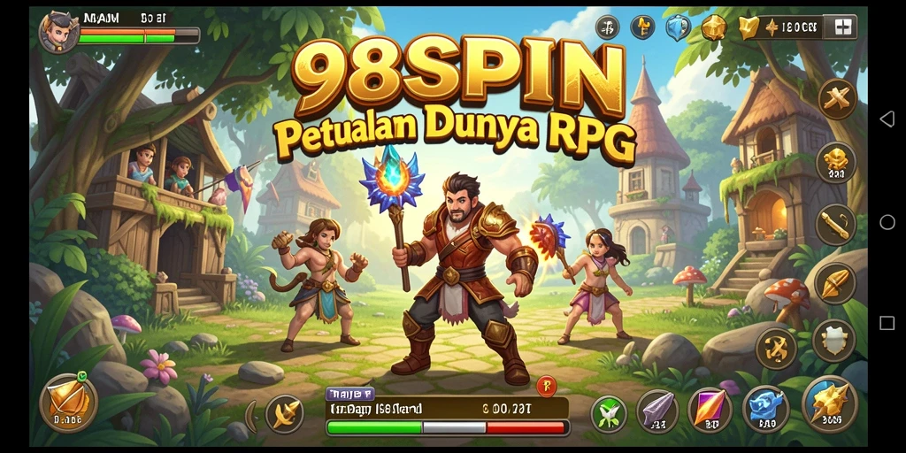 Tampilan gameplay RPG menarik di 98SPIN.