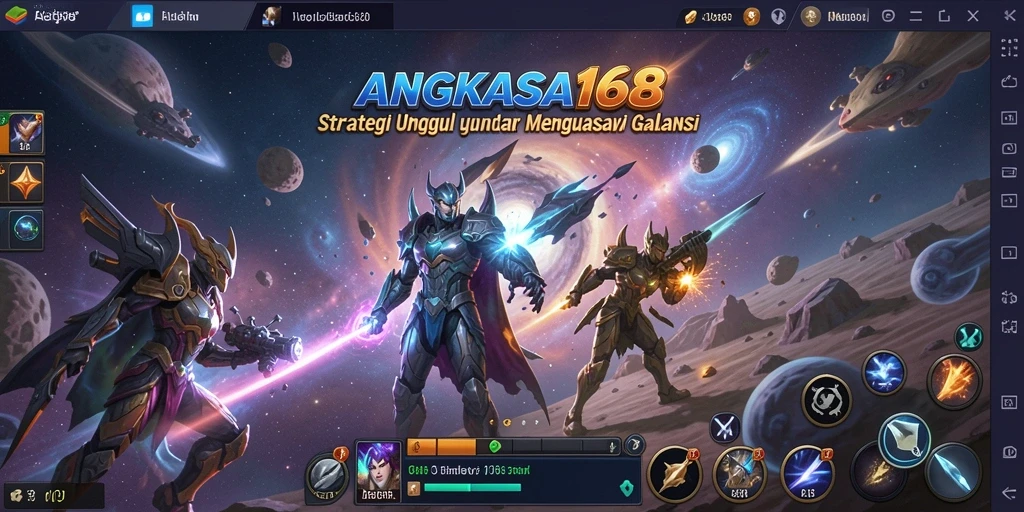 Tampilan permainan strategi galaksi yang memukau