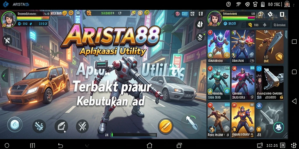 Tampilan antarmuka ARISTA88 yang menarik dan fungsional.