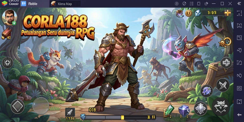 Screenshot gameplay yang menampilkan pertempuran mendebarkan di CORLA188.