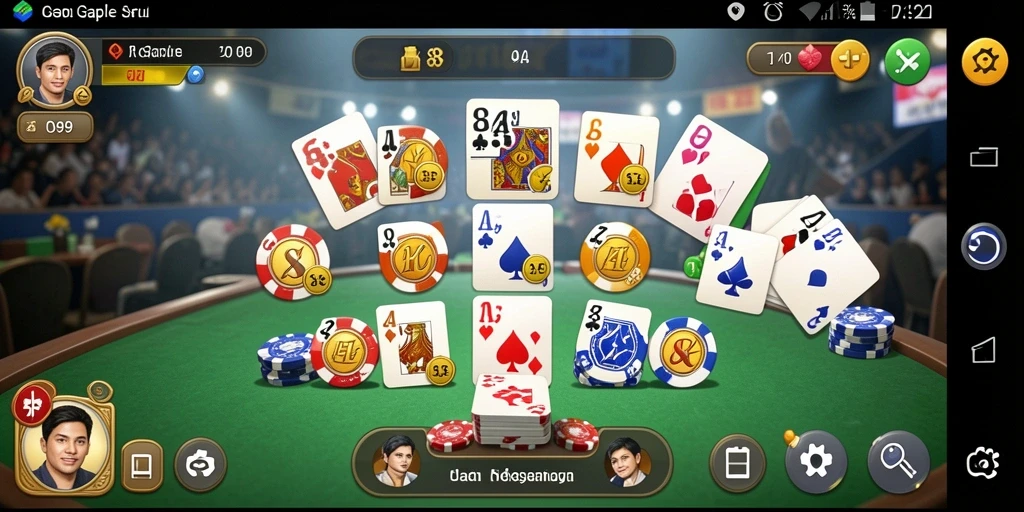 Tampilan menarik gameplay Gaple di DS99.