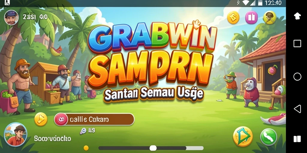 Tampilan gameplay seru dan menghibur GRABWIN.