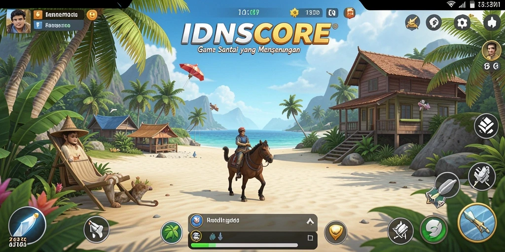 Tampilan gameplay seru dan warna-warni dari IDNSCORE.