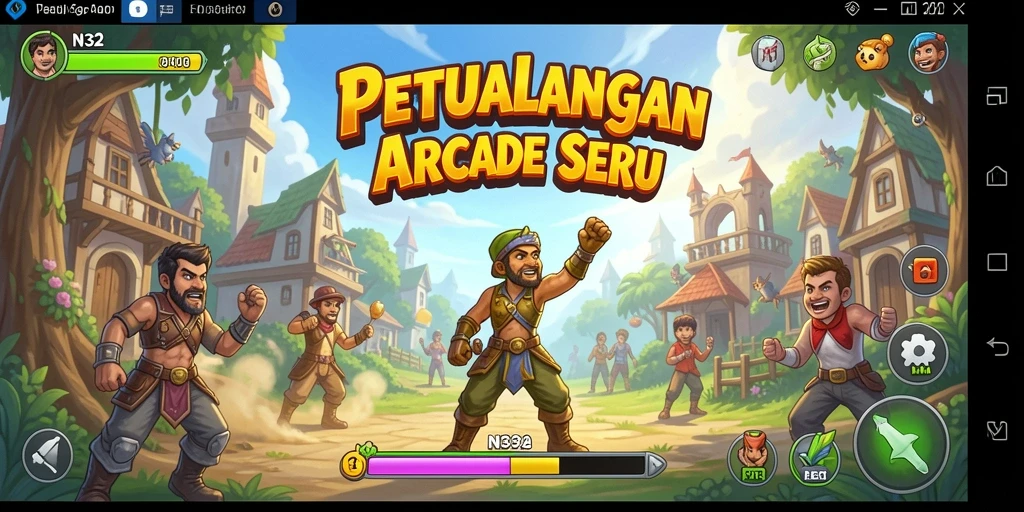 Gameplay N32 yang seru dan penuh tantangan di setiap level.