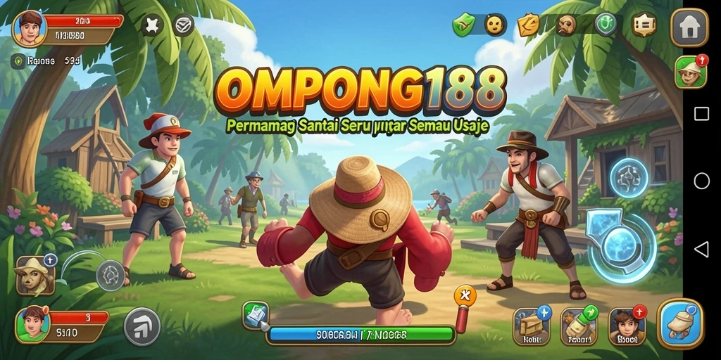 Screenshot OMPONG188 menampilkan gameplay seru dan penuh warna.