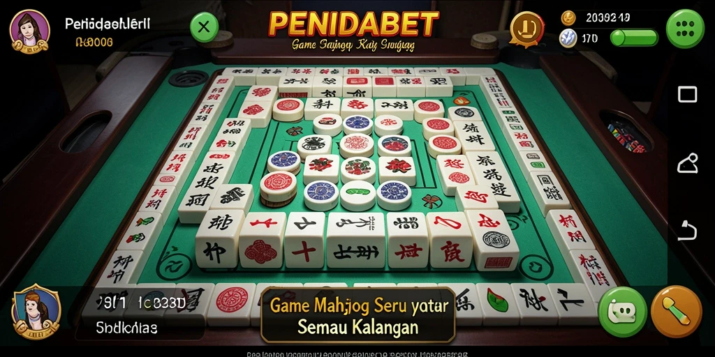 Screenshot gameplay PENIDABET yang menampilkan keseruan permainan Mahjong.
