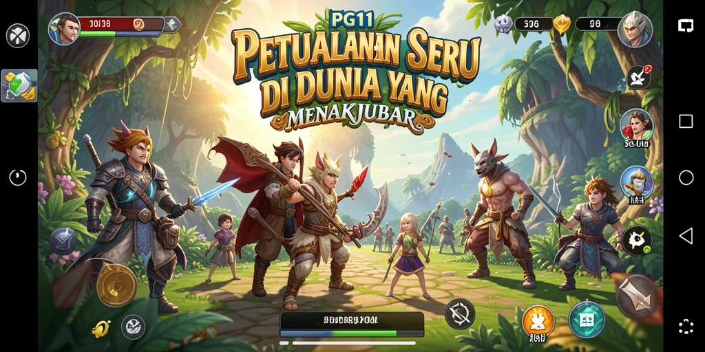 Screenshot PG11 menunjukkan aksi seru dalam gameplay petualangan.