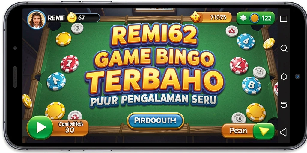 Tampilan menarik dari gameplay Bingo di REMI62.