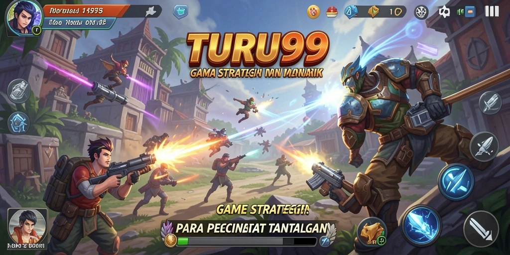 Screenshot utama TURU99 menampilkan gameplay strategi yang mendebarkan.